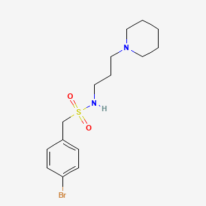 molecular formula C15H23BrN2O2S B4667668 1-(4-bromophenyl)-N-[3-(1-piperidinyl)propyl]methanesulfonamide 