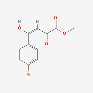 molecular formula C11H9BrO4 B4667687 methyl 4-(4-bromophenyl)-2-hydroxy-4-oxo-2-butenoate 