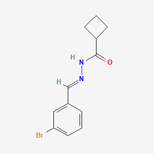 molecular formula C12H13BrN2O B4667740 N'-(3-bromobenzylidene)cyclobutanecarbohydrazide 