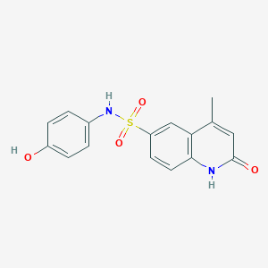 N-(4-hydroxyphenyl)-4-methyl-2-oxo-1,2-dihydro-6-quinolinesulfonamide