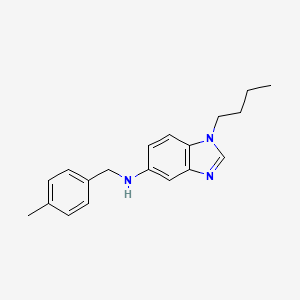 molecular formula C19H23N3 B4667780 1-butyl-N-(4-methylbenzyl)-1H-benzimidazol-5-amine 