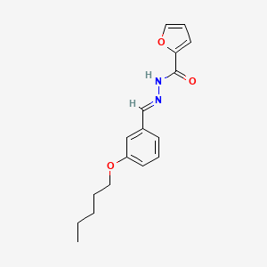 molecular formula C17H20N2O3 B4667801 N'-[3-(pentyloxy)benzylidene]-2-furohydrazide 