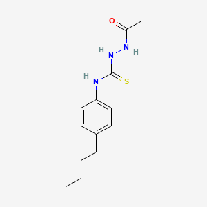 molecular formula C13H19N3OS B4667811 2-acetyl-N-(4-butylphenyl)hydrazinecarbothioamide 