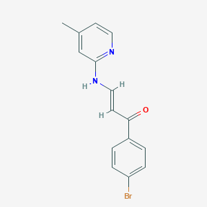 1-(4-bromophenyl)-3-[(4-methyl-2-pyridinyl)amino]-2-propen-1-one