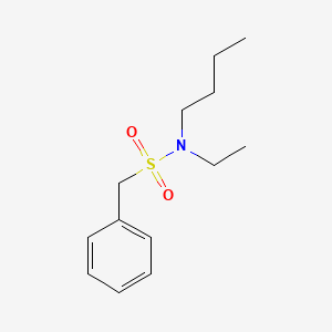 molecular formula C13H21NO2S B4667897 N-butyl-N-ethyl-1-phenylmethanesulfonamide 