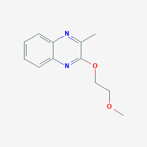 molecular formula C12H14N2O2 B4667904 2-(2-methoxyethoxy)-3-methylquinoxaline 