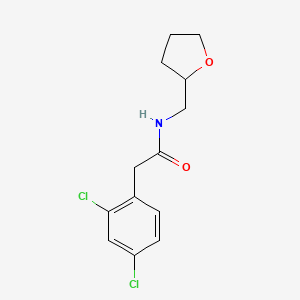 molecular formula C13H15Cl2NO2 B4667930 2-(2,4-dichlorophenyl)-N-(tetrahydro-2-furanylmethyl)acetamide 