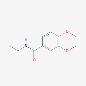 molecular formula C11H13NO3 B4668009 N-ethyl-2,3-dihydro-1,4-benzodioxine-6-carboxamide 