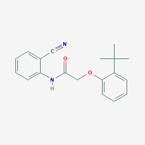 2-(2-tert-butylphenoxy)-N-(2-cyanophenyl)acetamide