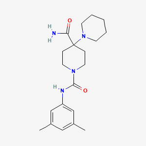 molecular formula C20H30N4O2 B4668040 N~1~'-(3,5-dimethylphenyl)-1,4'-bipiperidine-1',4'-dicarboxamide 