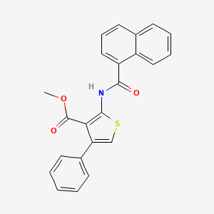molecular formula C23H17NO3S B4668054 methyl 2-(1-naphthoylamino)-4-phenyl-3-thiophenecarboxylate 