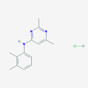 molecular formula C14H18ClN3 B4668098 N-(2,3-dimethylphenyl)-2,6-dimethyl-4-pyrimidinamine hydrochloride 