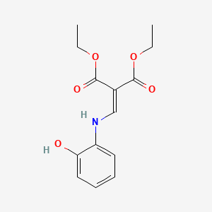 molecular formula C14H17NO5 B4668177 diethyl {[(2-hydroxyphenyl)amino]methylene}malonate 