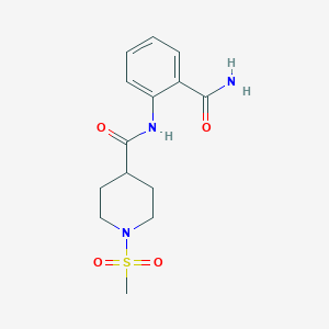 N-[2-(aminocarbonyl)phenyl]-1-(methylsulfonyl)-4-piperidinecarboxamide