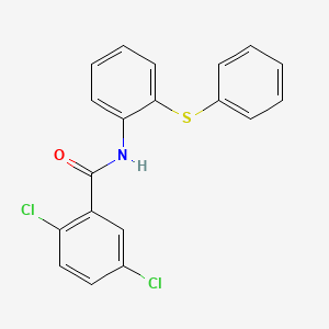 2,5-dichloro-N-[2-(phenylthio)phenyl]benzamide