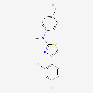 4-[[4-(2,4-dichlorophenyl)-1,3-thiazol-2-yl](methyl)amino]phenol