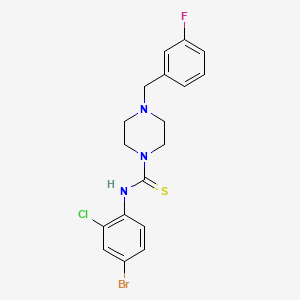 N-(4-bromo-2-chlorophenyl)-4-(3-fluorobenzyl)-1-piperazinecarbothioamide
