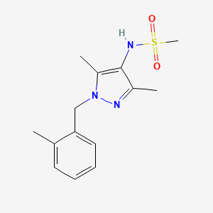 N-[3,5-dimethyl-1-(2-methylbenzyl)-1H-pyrazol-4-yl]methanesulfonamide