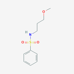 molecular formula C10H15NO3S B4668344 N-(3-methoxypropyl)benzenesulfonamide 