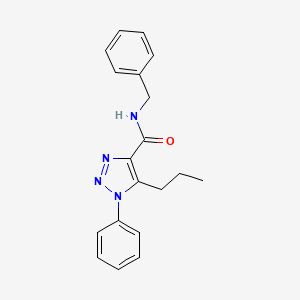 molecular formula C19H20N4O B4668422 N-benzyl-1-phenyl-5-propyl-1H-1,2,3-triazole-4-carboxamide 
