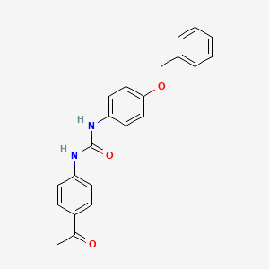 N-(4-acetylphenyl)-N'-[4-(benzyloxy)phenyl]urea