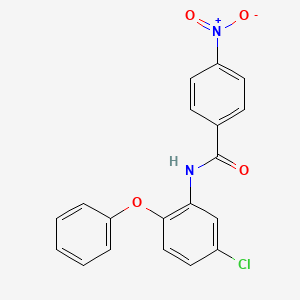 molecular formula C19H13ClN2O4 B4668446 N-(5-chloro-2-phenoxyphenyl)-4-nitrobenzamide 