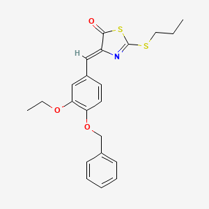 4-[4-(benzyloxy)-3-ethoxybenzylidene]-2-(propylthio)-1,3-thiazol-5(4H)-one