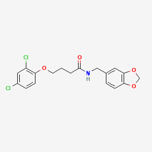 N-(1,3-benzodioxol-5-ylmethyl)-4-(2,4-dichlorophenoxy)butanamide