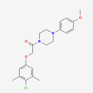 molecular formula C21H25ClN2O3 B4668510 1-[(4-chloro-3,5-dimethylphenoxy)acetyl]-4-(4-methoxyphenyl)piperazine 