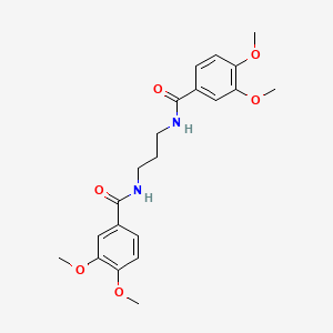 molecular formula C21H26N2O6 B4668624 N,N'-1,3-propanediylbis(3,4-dimethoxybenzamide) 