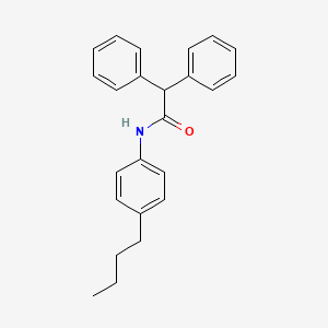 molecular formula C24H25NO B4668683 N-(4-butylphenyl)-2,2-diphenylacetamide CAS No. 5404-36-4