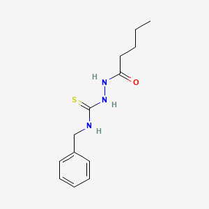 molecular formula C13H19N3OS B4668689 N-benzyl-2-pentanoylhydrazinecarbothioamide 