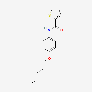 molecular formula C16H19NO2S B4668777 N-[4-(pentyloxy)phenyl]-2-thiophenecarboxamide 