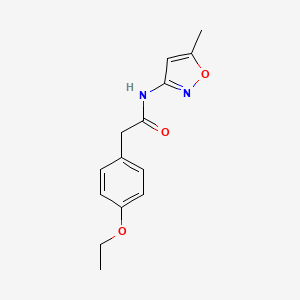 molecular formula C14H16N2O3 B4668786 2-(4-ethoxyphenyl)-N-(5-methyl-3-isoxazolyl)acetamide 
