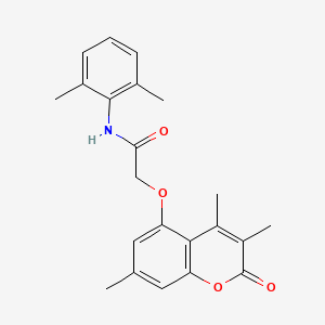 N-(2,6-dimethylphenyl)-2-[(3,4,7-trimethyl-2-oxo-2H-chromen-5-yl)oxy]acetamide