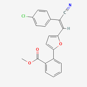 methyl 2-{5-[2-(4-chlorophenyl)-2-cyanovinyl]-2-furyl}benzoate