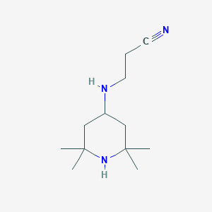 3-[(2,2,6,6-tetramethyl-4-piperidinyl)amino]propanenitrile