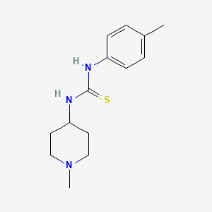 molecular formula C14H21N3S B4668851 N-(4-methylphenyl)-N'-(1-methyl-4-piperidinyl)thiourea 