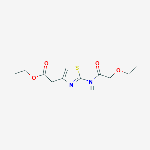 ethyl {2-[(ethoxyacetyl)amino]-1,3-thiazol-4-yl}acetate