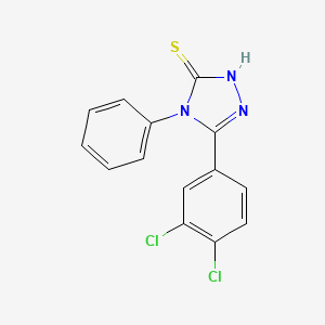 molecular formula C14H9Cl2N3S B4668935 5-(3,4-dichlorophenyl)-4-phenyl-4H-1,2,4-triazole-3-thiol 