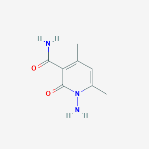 1-Amino-4,6-dimethyl-2-oxo-1,2-dihydropyridine-3-carboxamide