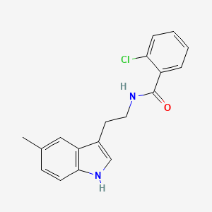 2-chloro-N-[2-(5-methyl-1H-indol-3-yl)ethyl]benzamide