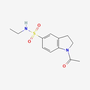 molecular formula C12H16N2O3S B4669011 1-acetyl-N-ethyl-5-indolinesulfonamide 