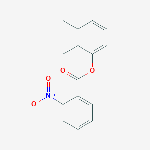 molecular formula C15H13NO4 B4669029 2,3-dimethylphenyl 2-nitrobenzoate 
