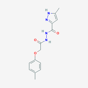 3-methyl-N'-[(4-methylphenoxy)acetyl]-1H-pyrazole-5-carbohydrazide