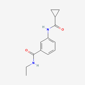 molecular formula C13H16N2O2 B4669203 3-[(cyclopropylcarbonyl)amino]-N-ethylbenzamide 