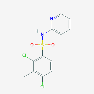 molecular formula C12H10Cl2N2O2S B4669262 2,4-dichloro-3-methyl-N-2-pyridinylbenzenesulfonamide 