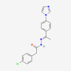 2-(4-chlorophenyl)-N'-{1-[4-(1H-imidazol-1-yl)phenyl]ethylidene}acetohydrazide