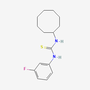 N-cyclooctyl-N'-(3-fluorophenyl)thiourea