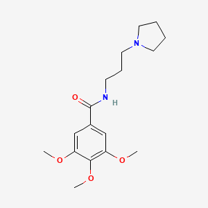 molecular formula C17H26N2O4 B4669374 3,4,5-trimethoxy-N-[3-(1-pyrrolidinyl)propyl]benzamide 